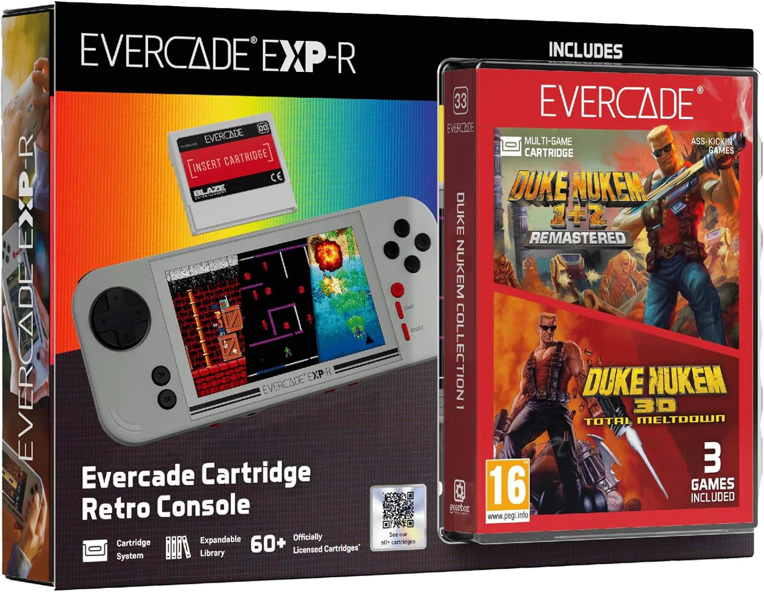 Blaze Entertainment Evercade EXP-R and Duke Nukem Collection 1