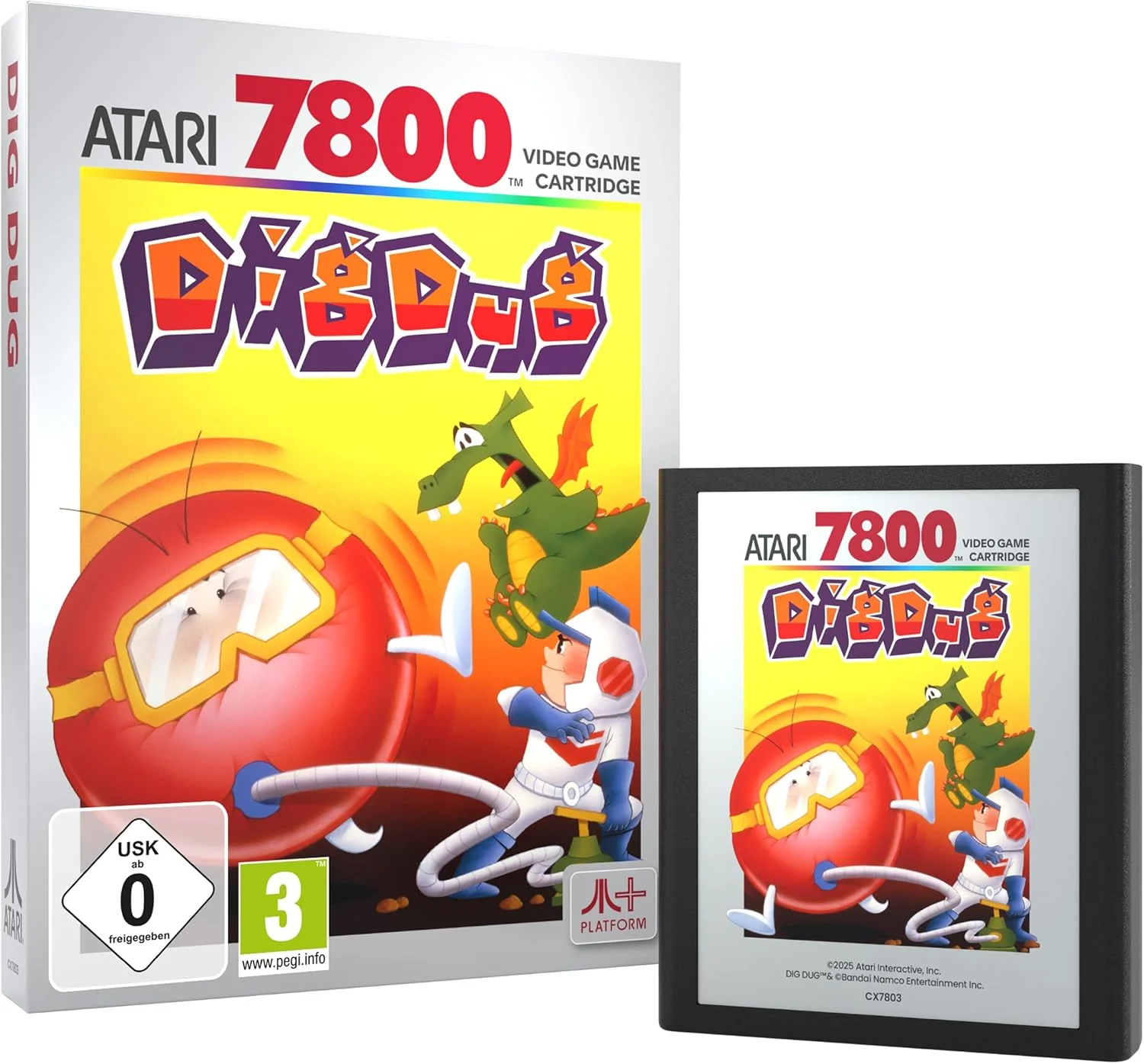 DIG DUG (compatible with Atari 2600+, Atari 7800+ and Atari 7800 video game systems) - Image 3