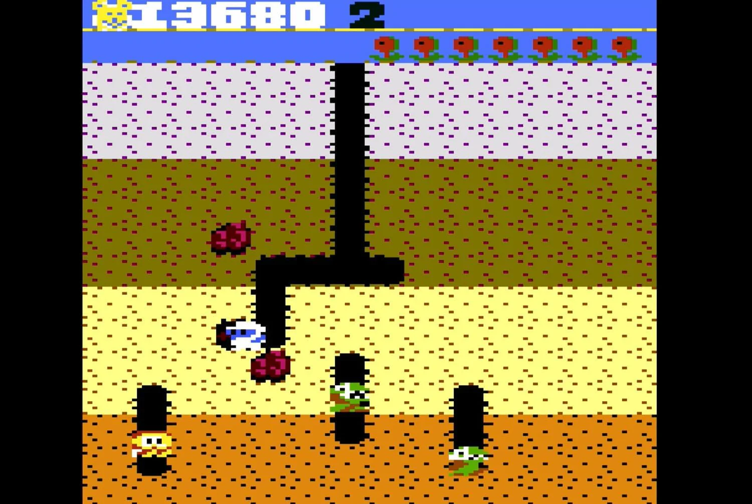 DIG DUG (compatible with Atari 2600+, Atari 7800+ and Atari 7800 video game systems) - Image 6