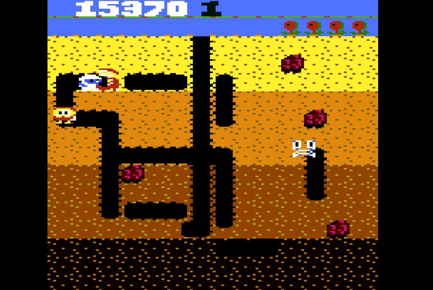 DIG DUG (compatible with Atari 2600+, Atari 7800+ and Atari 7800 video game systems) - Image 7