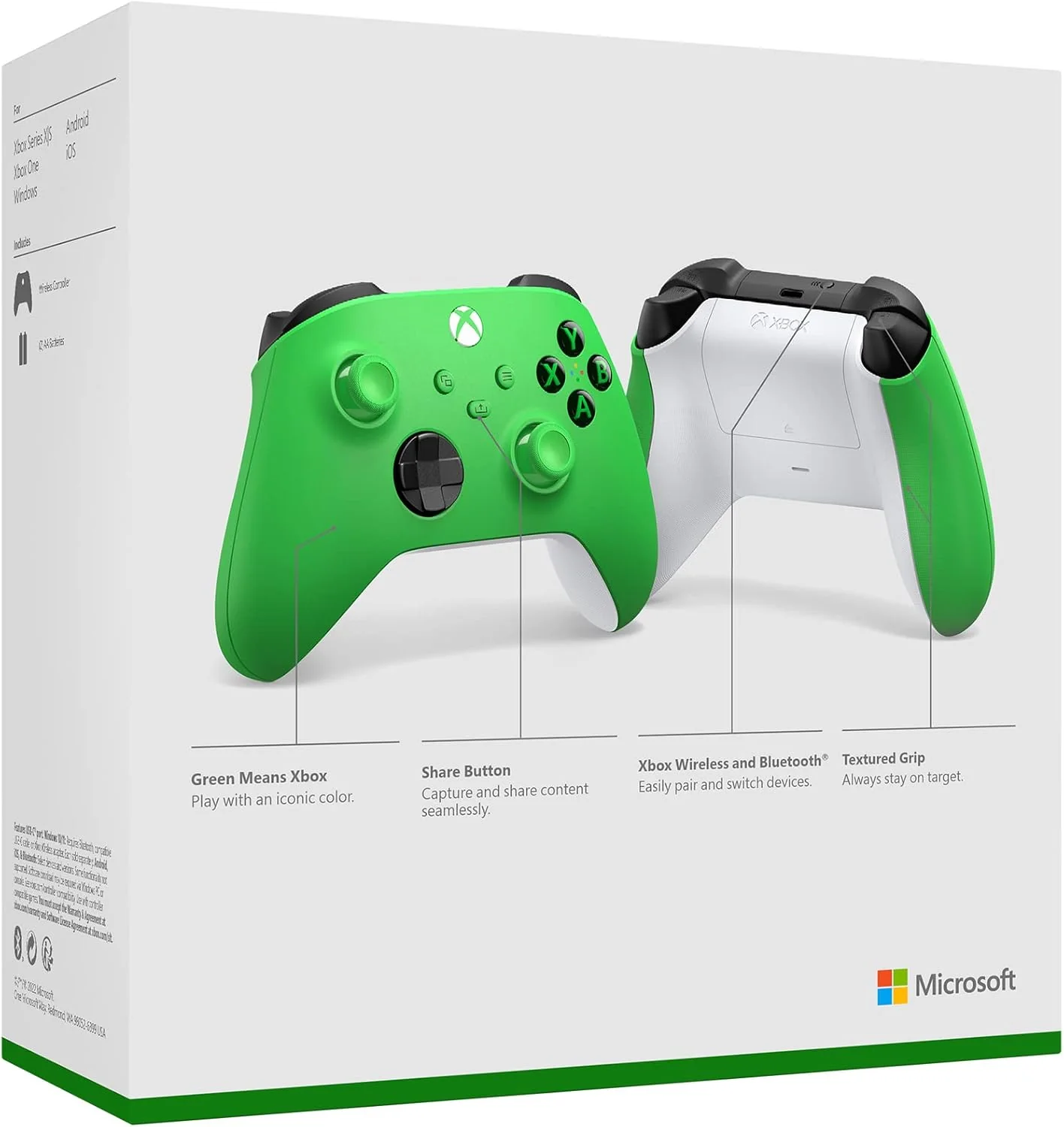 Xbox Wireless Controller – Velocity Green Series X|S, One, and Windows Devices - Image 5